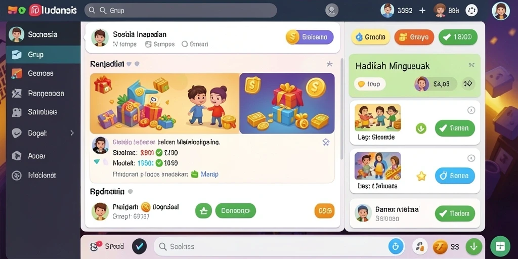 Tampilan awal aplikasi HP777 yang menarik.
