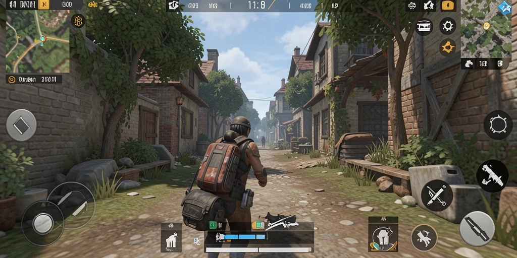 Tampilan awal game yang menarik dan penuh warna.