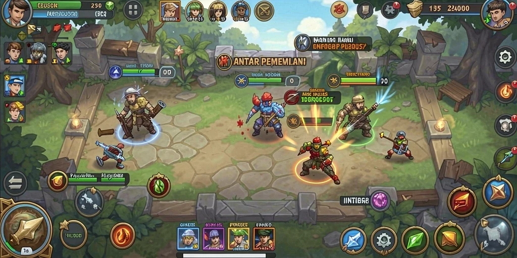 Screenshot menampilkan antarmuka permainan yang menarik.